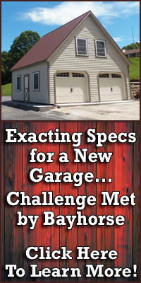 Exacting Specs for a New Garage – Challenge Met by Bayhorse